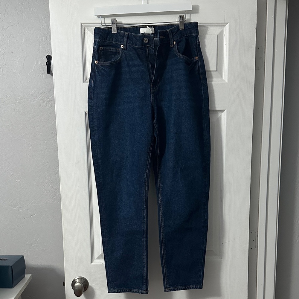 H&M Women's Dark Blue Boyfriend Jeans